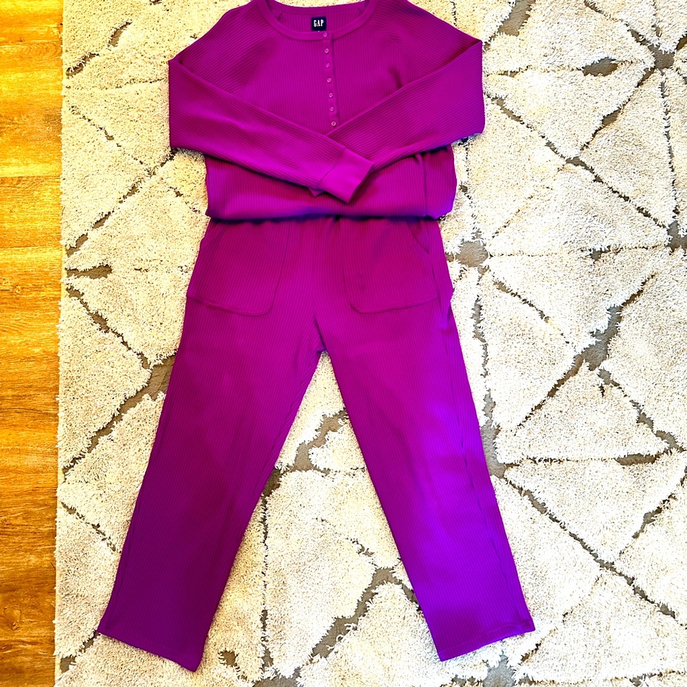 Gap waffle knit loungewear set